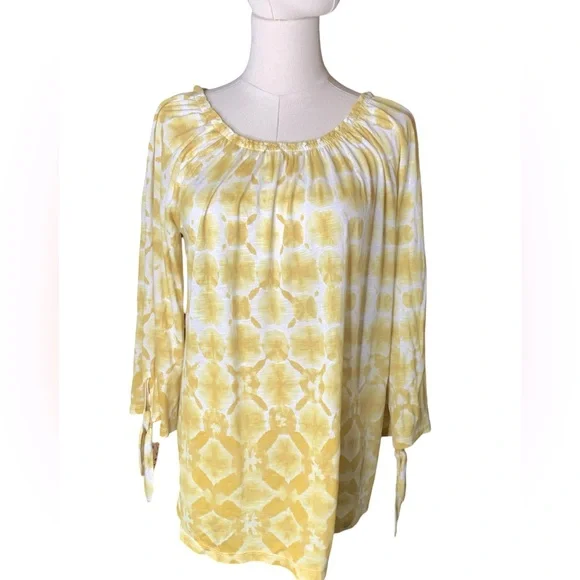 Chicos Tie-Dye Shibori Tunic - Picture 3 of 7